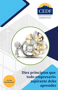 Portada del folleto: Diez principios que todo empresario aspirante debe aprender.